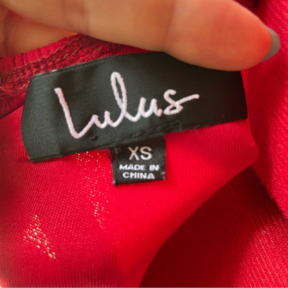 Lulu's Women's Letter of Love Red Backless Skater Dress - size XS - Picture 10 of 14